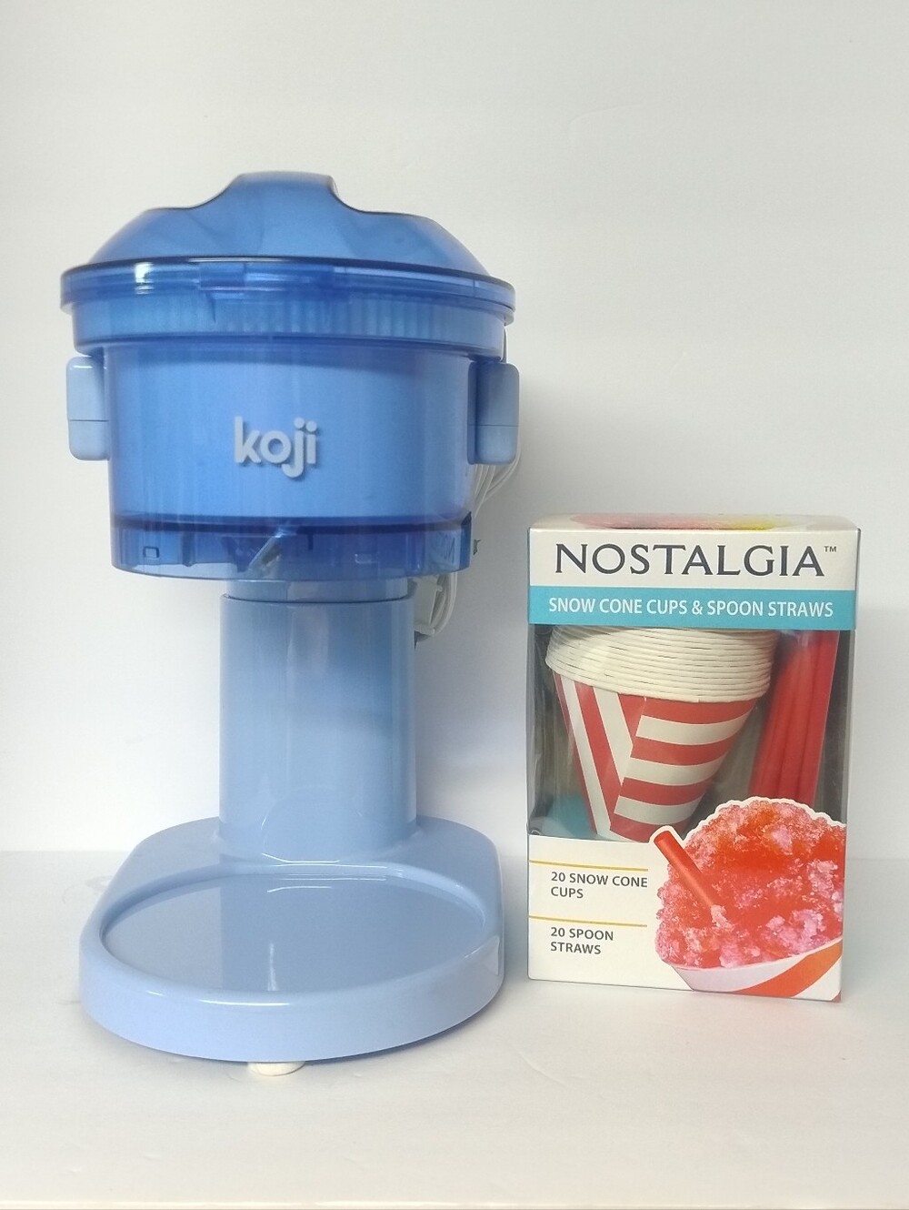 Koji Ice Shaver and Snow Cone Maker & Will Include 20 Cups And Straws